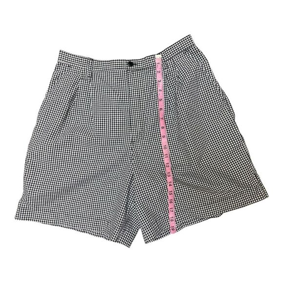 Vintage Charter Club High Waist Black and White Checkered Gingham Shorts Sz 14 - Picture 5 of 6
